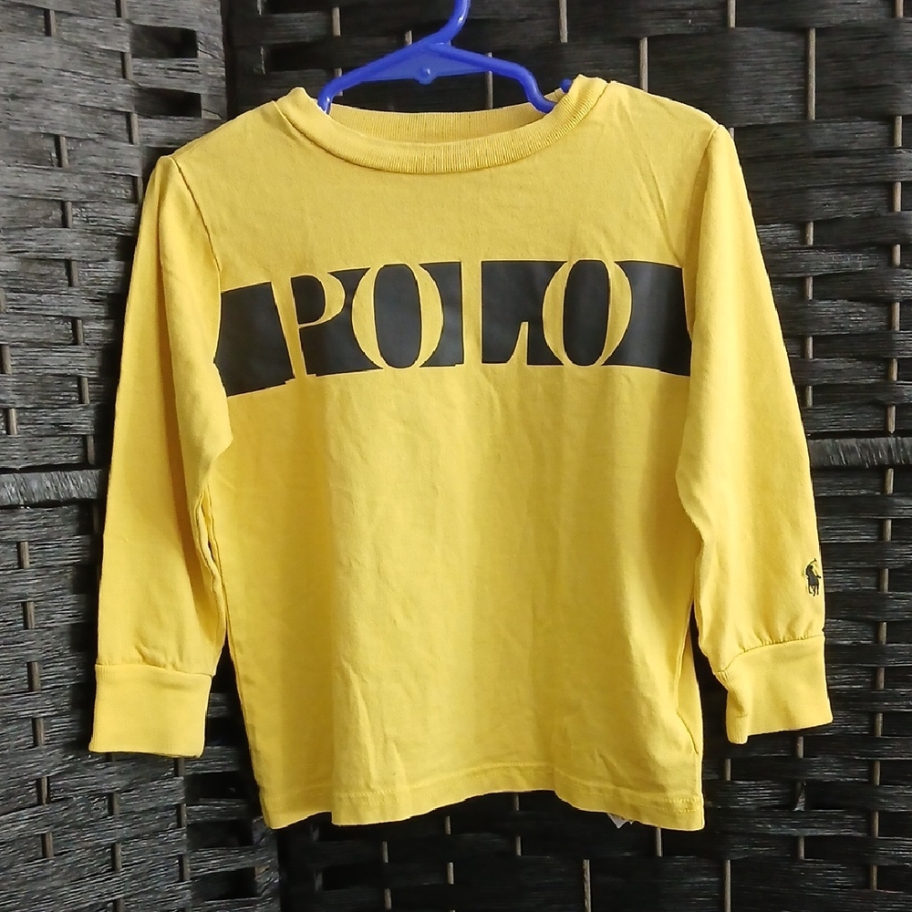 Polo Ralph Lauren Boys Yellow Long Sleeve Shirt SZ 2T